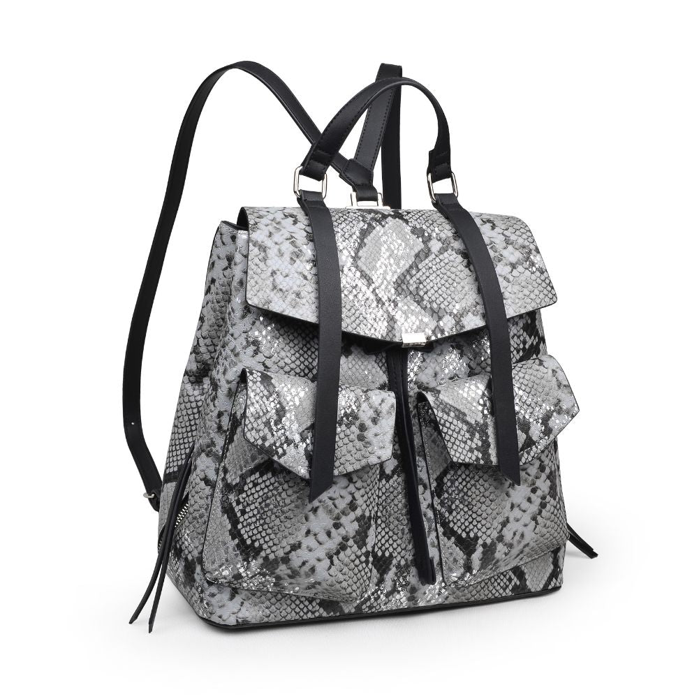 Product Image of Urban Expressions Charlize Backpack 840611168405 View 2 | Gunmetal