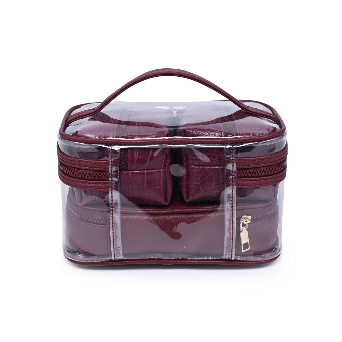 Urban Essentials Croc Chic - 4 Piece Train Case Set 840504215711 View 7 | Red