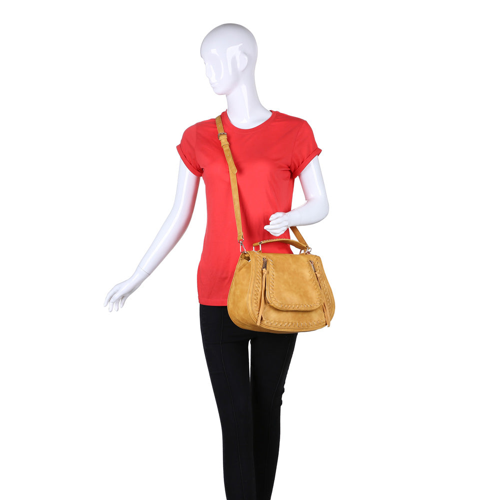 Product Image of Urban Expressions Khloe Crossbody 840611151933 View 5 | Mustard