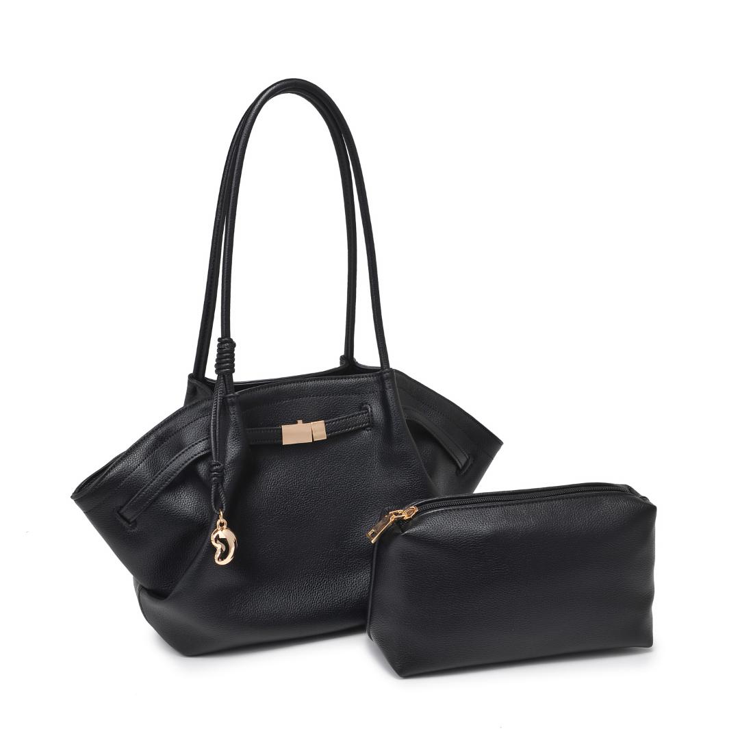 Product Image of Urban Expressions Monroe Satchel 840504200816 View 6 | Black