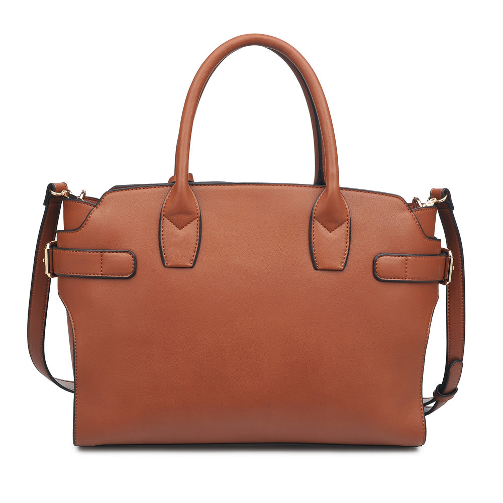 Product Image of Urban Expressions Layne Satchel NA-840611150233 View 3 | Cognac