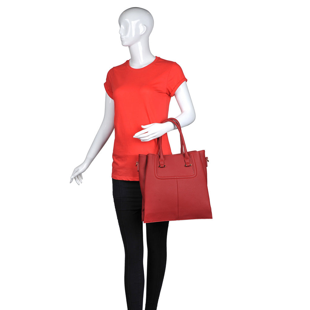 Product Image of Urban Expressions Dante Tote NA-840611150677 View 5 | Red