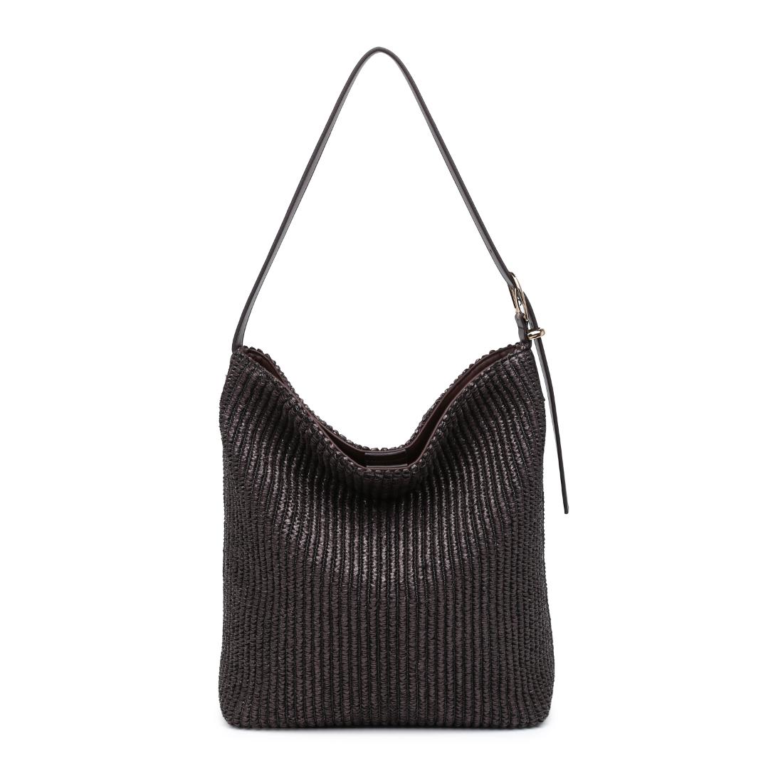 Woman wearing Chocolate Urban Expressions Alethea Hobo 840504205873 View 7 | Chocolate
