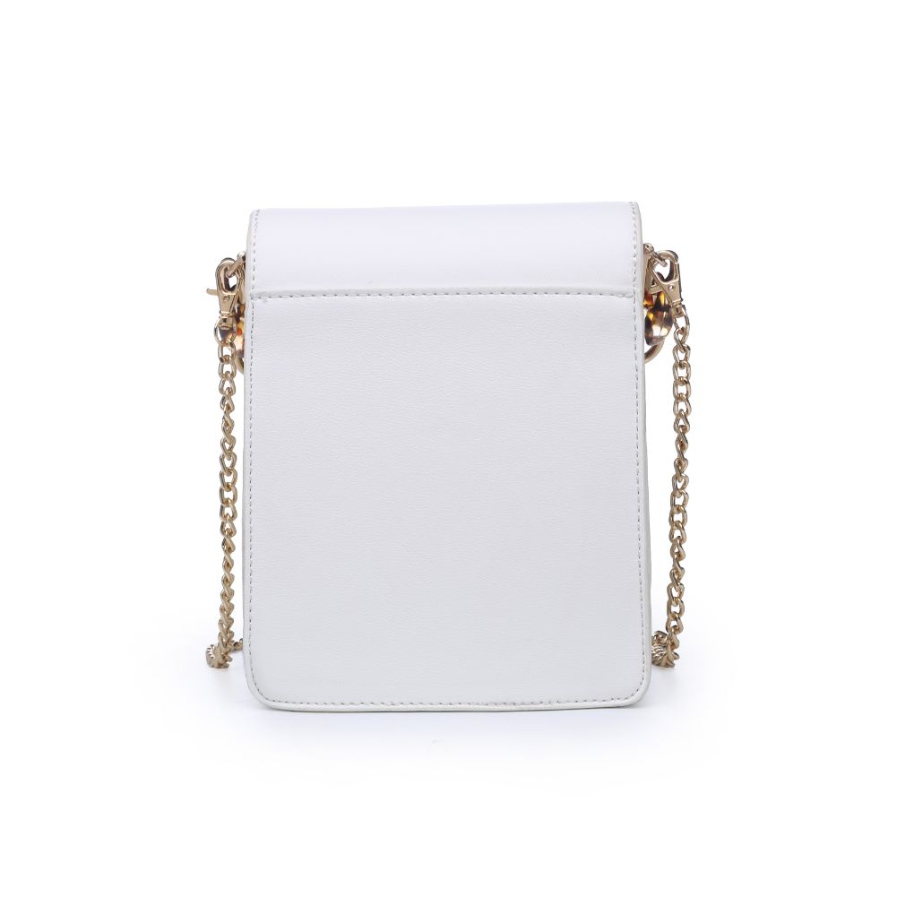 Woman wearing White Urban Expressions Bobbie Crossbody 840611169921 View 7 | White