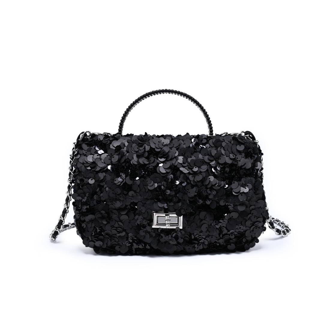 Woman wearing Black Urban Expressions Ella Evening Bag 840504204364 View 5 | Black