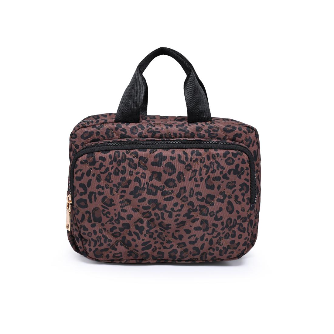 Urban Essentials Leopard Lane Brush Holder 840504209802 View 1 | Chocolate Leopard