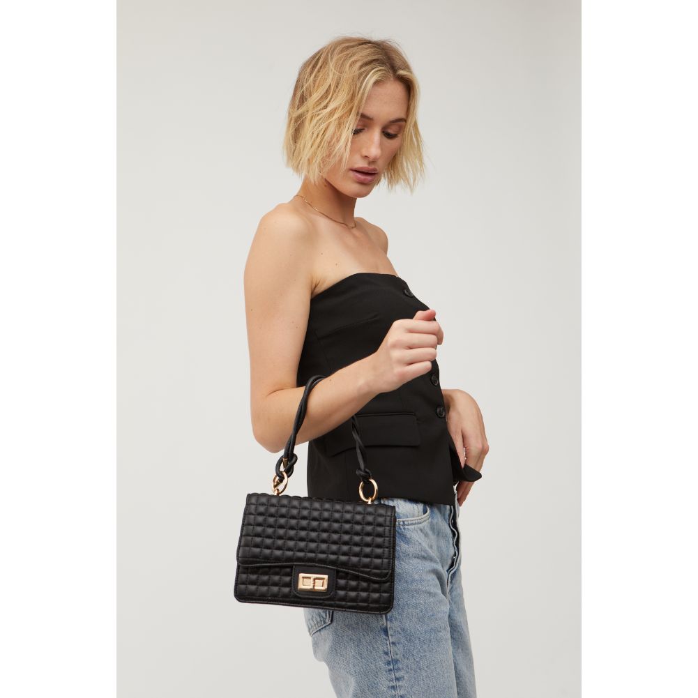 Woman wearing Black Urban Expressions Zoe Crossbody 840611115393 View 2 | Black