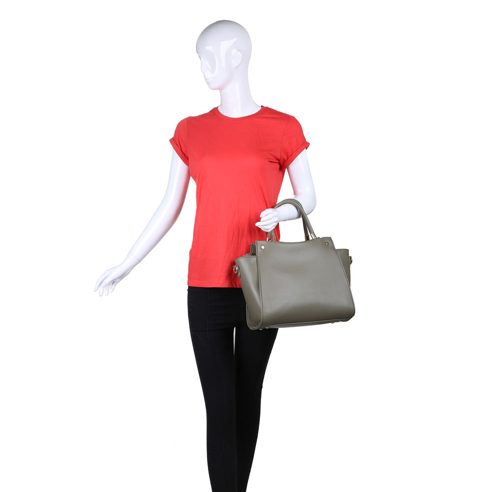 Product Image of Urban Expressions Greyson Satchel NA-840611149725 View 5 | Olive