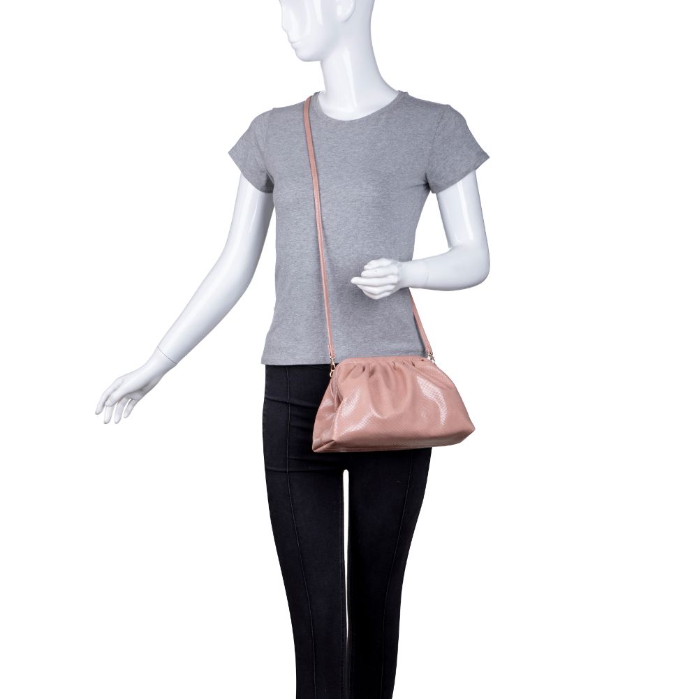 Product Image of Urban Expressions Mable Snake Crossbody 840611175908 View 5 | French Rose