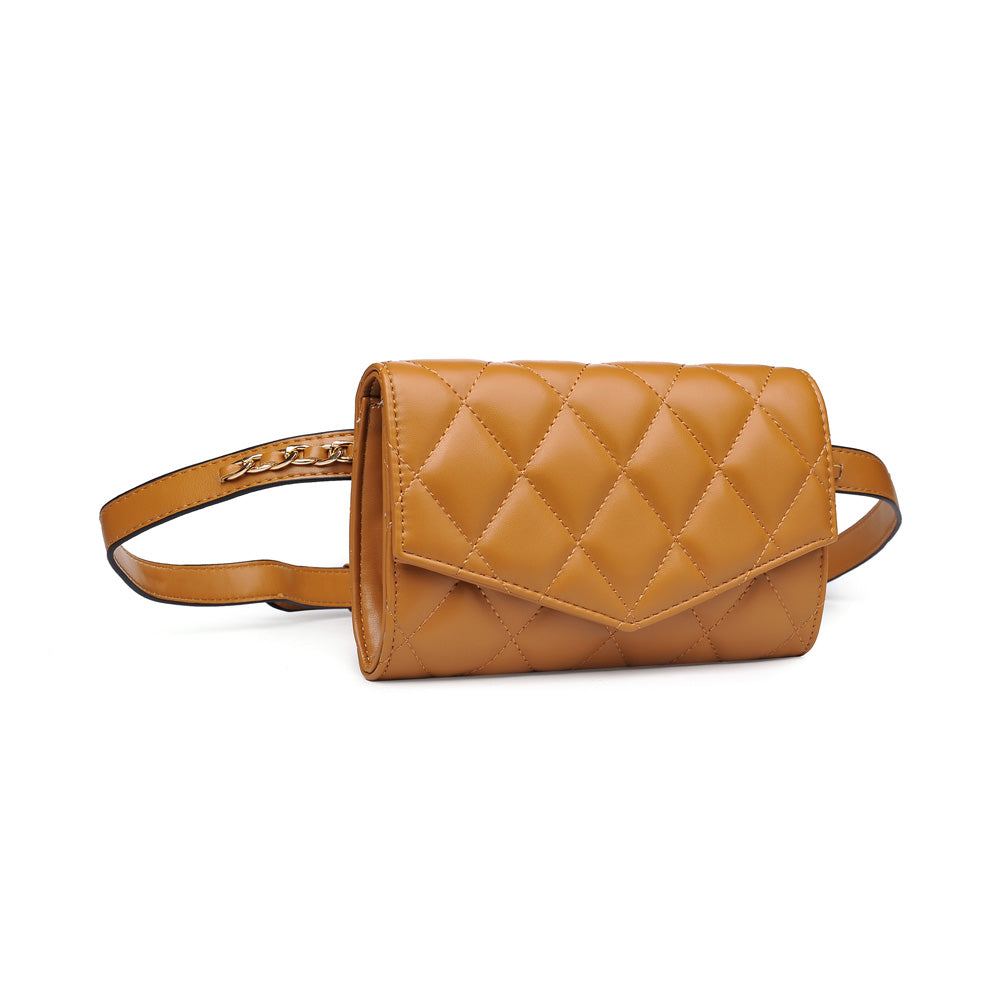 Woman wearing Mustard Urban Expressions Rhythm Belt Bag NA-840611154385 View 6 | Mustard