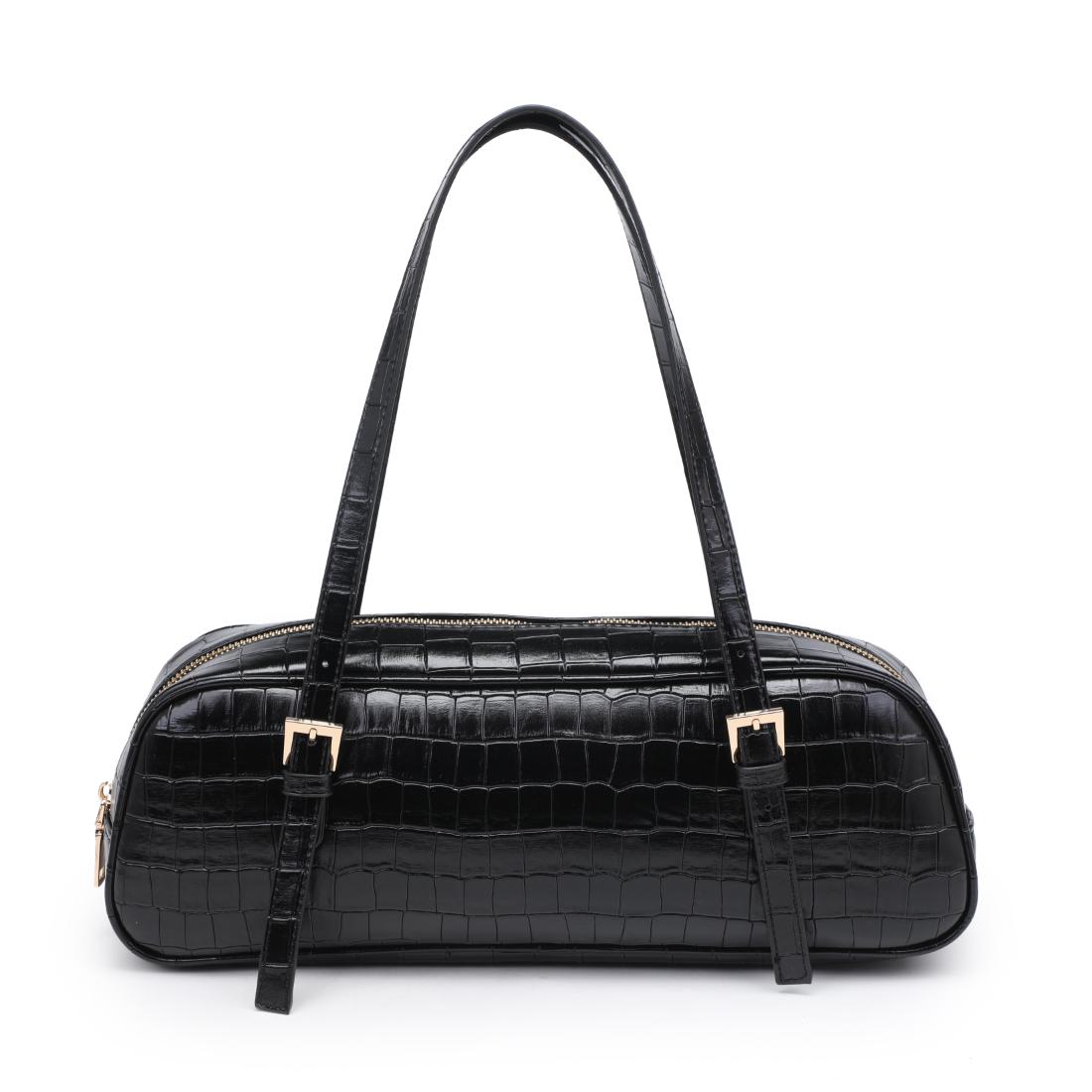 Woman wearing Black Urban Expressions Athena Shoulder Bag 840504206160 View 5 | Black
