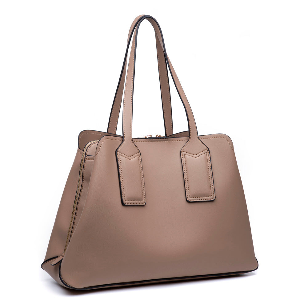 Product Image of Urban Expressions Georgia Satchel NA-840611153302 View 2 | Natural