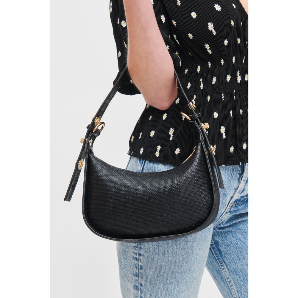 Woman wearing Black Urban Expressions Rhoda Shoulder Bag 840611118523 View 1 | Black