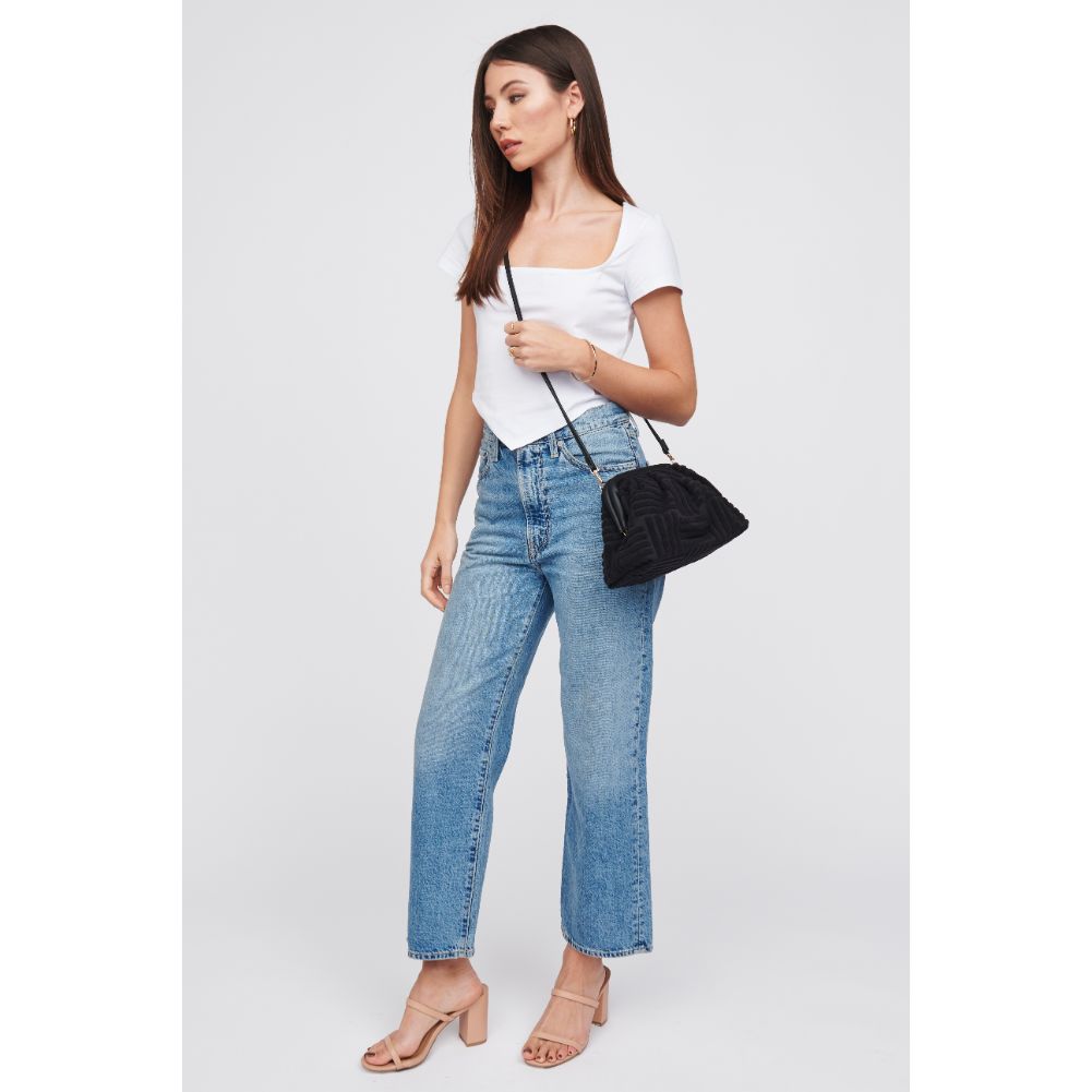 Woman wearing Black Urban Expressions Winnie Crossbody 840611100108 View 3 | Black