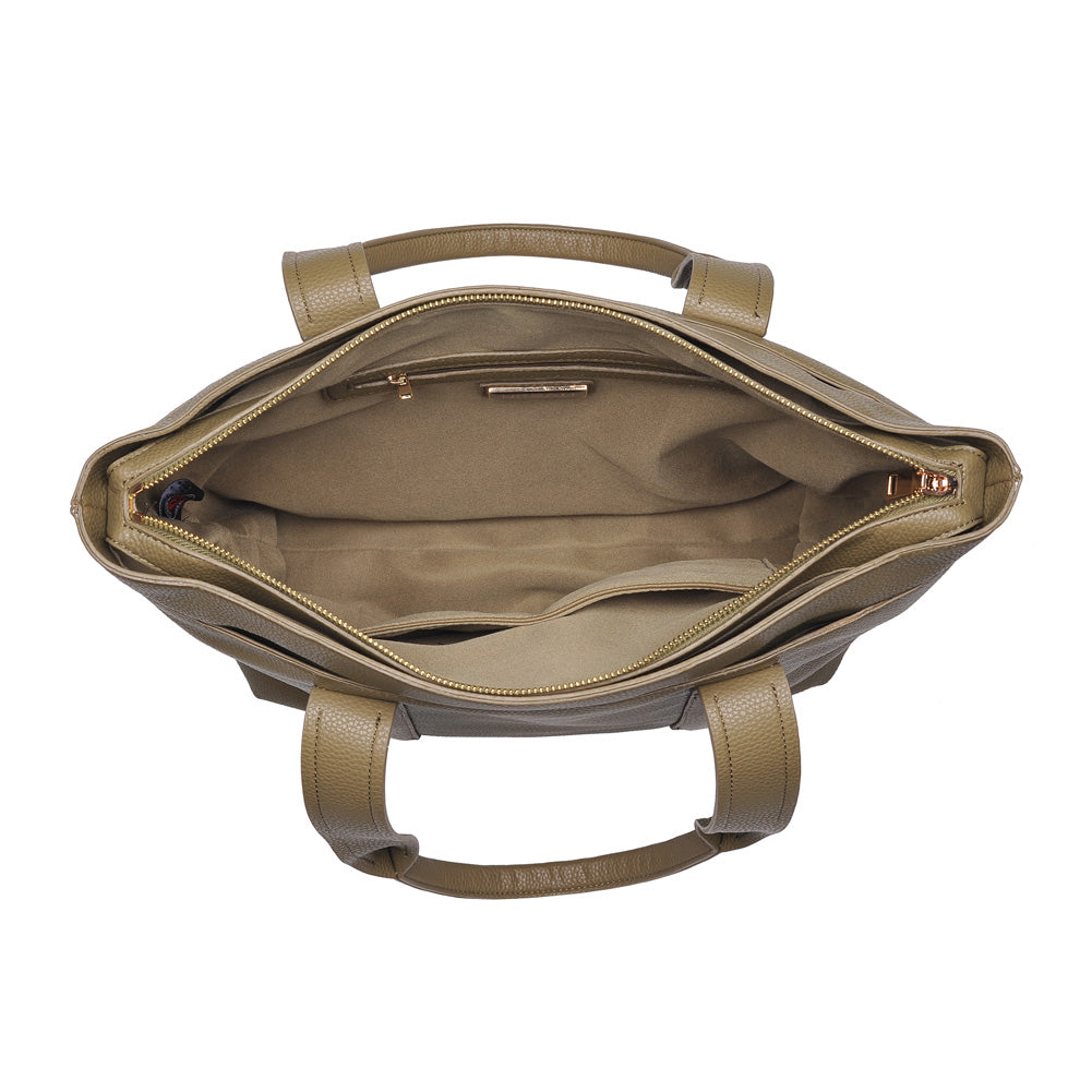 Woman wearing Olive Urban Expressions Finn Tote NA-840611156068 View 9 | Olive