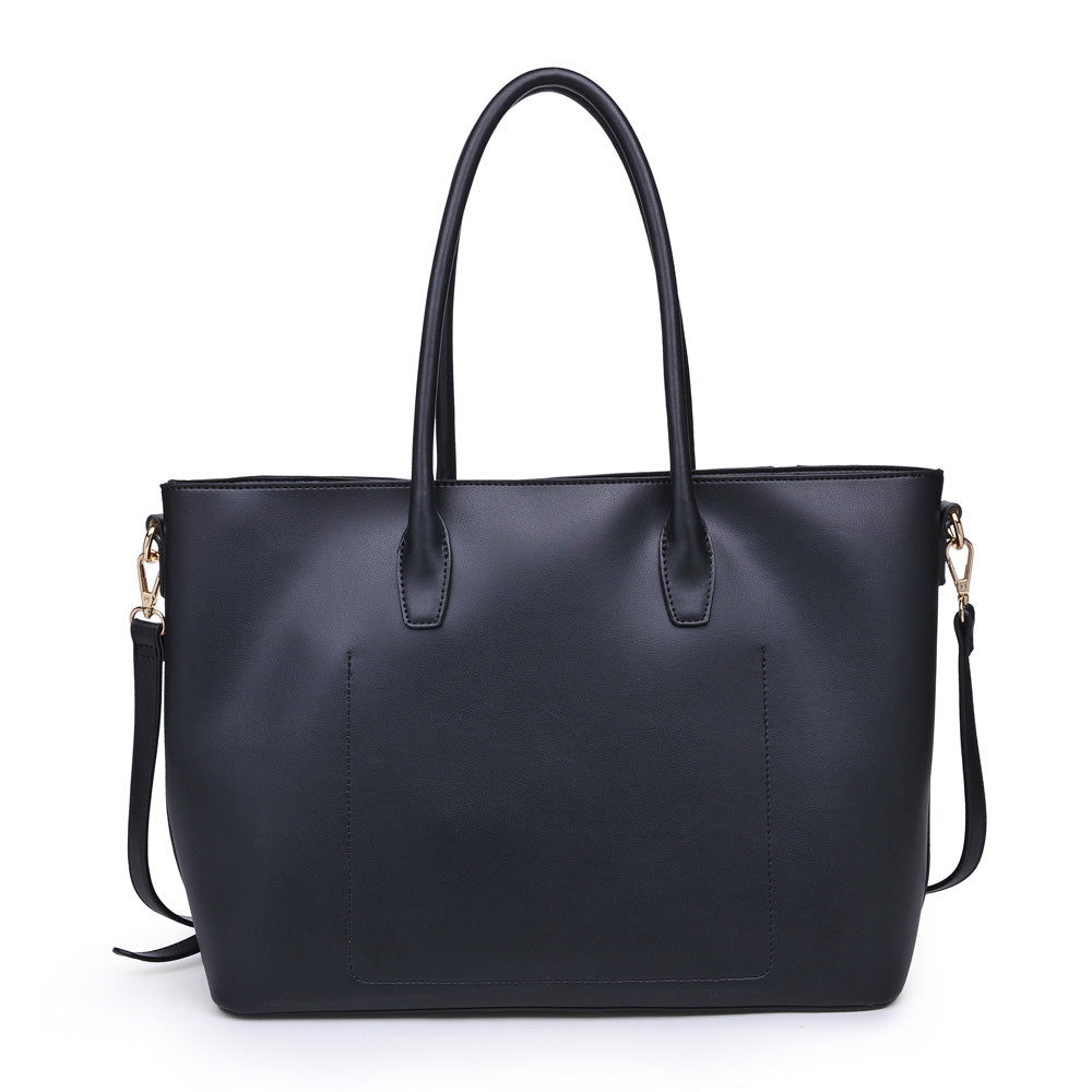 Woman wearing Black Urban Expressions Love Tote 840611160690 View 7 | Black