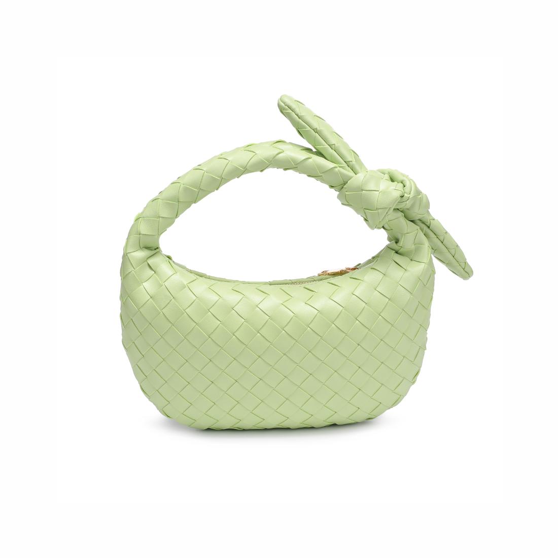 Woman wearing Pistachio Urban Expressions Lizbeth Clutch 840611148070 View 7 | Pistachio