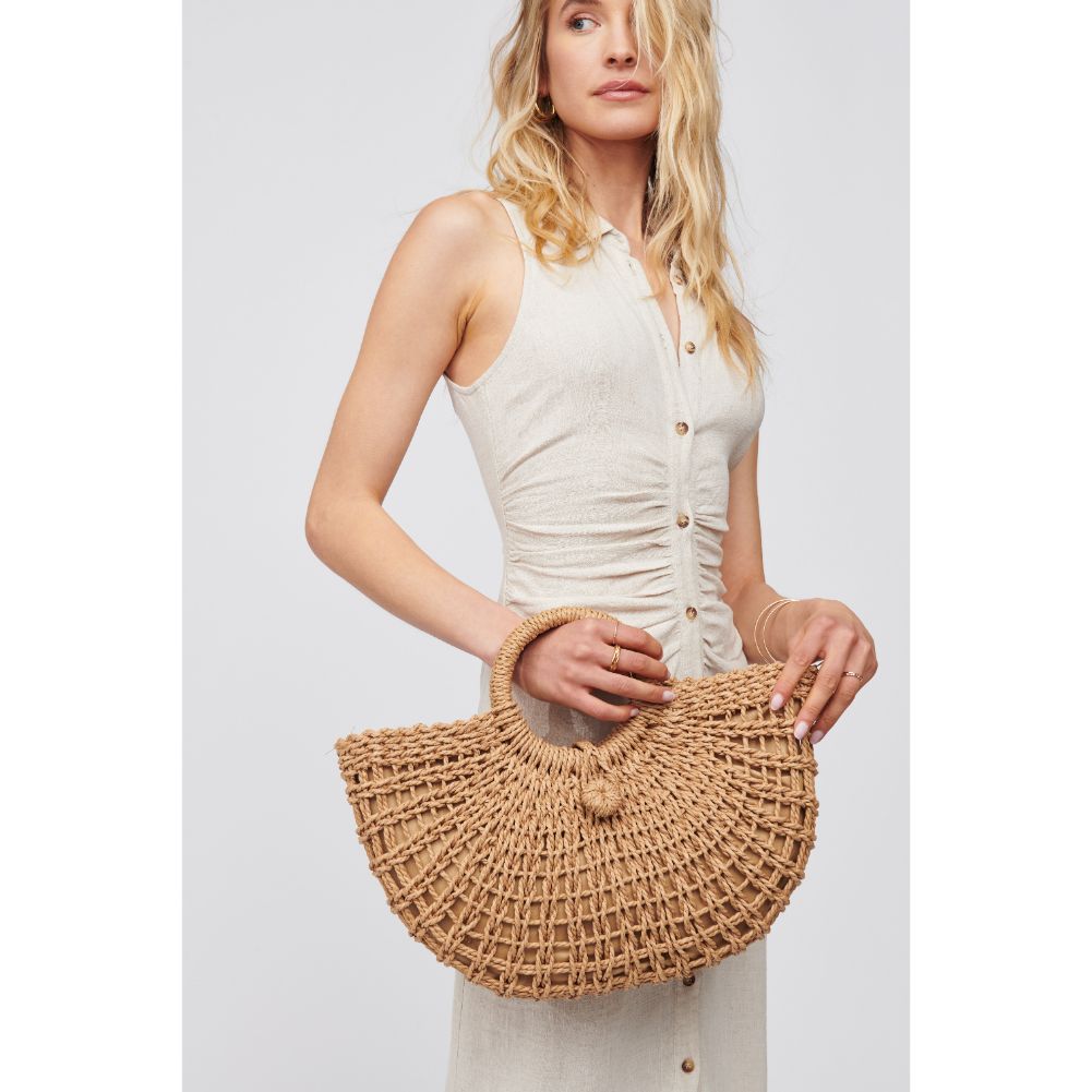 Woman wearing Natural Urban Expressions Rhodes Top Handle 840611100184 View 2 | Natural