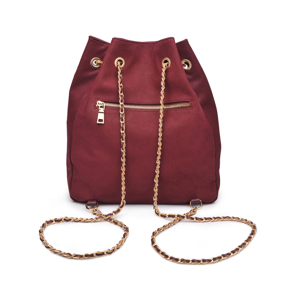 Product Image of Urban Expressions Farrah Backpack NA-840611153692 View 3 | Burgundy