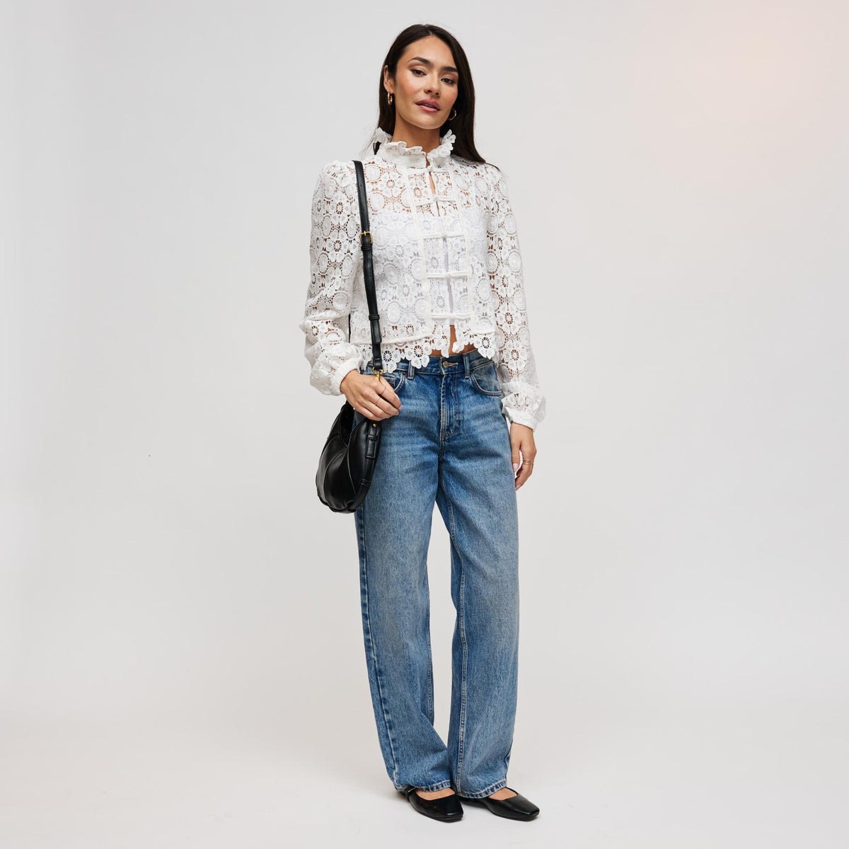 Woman wearing Black Urban Expressions McCarthy - Small Hobo 840504211973 View 4 | Black