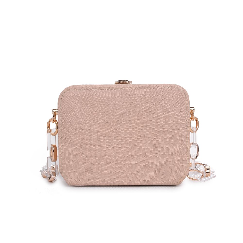 Product Image of Urban Expressions Gwen Lizard Evening Bag 840611173997 View 3 | Oatmilk