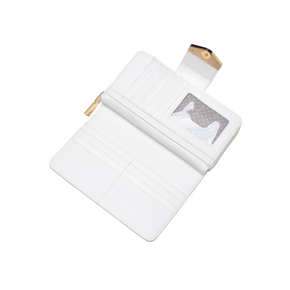 Woman wearing White Urban Expressions Poppy Wallet 840611144010 View 2 | White