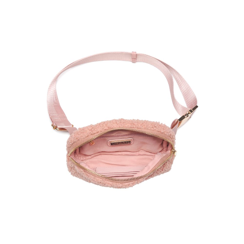 Woman wearing Rose Urban Expressions Santi Belt Bag 840611190475 View 9 | Rose