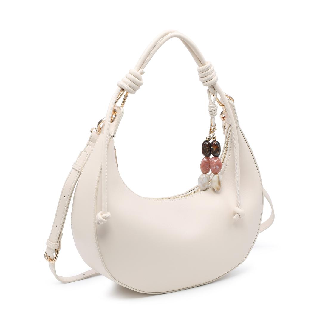 Woman wearing Cream Urban Expressions Emilia Hobo 840504206436 View 6 | Cream