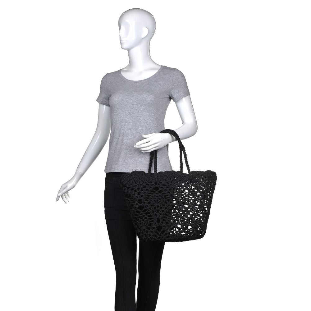 Product Image of Urban Expressions Poppy Tote 840611169549 View 5 | Black