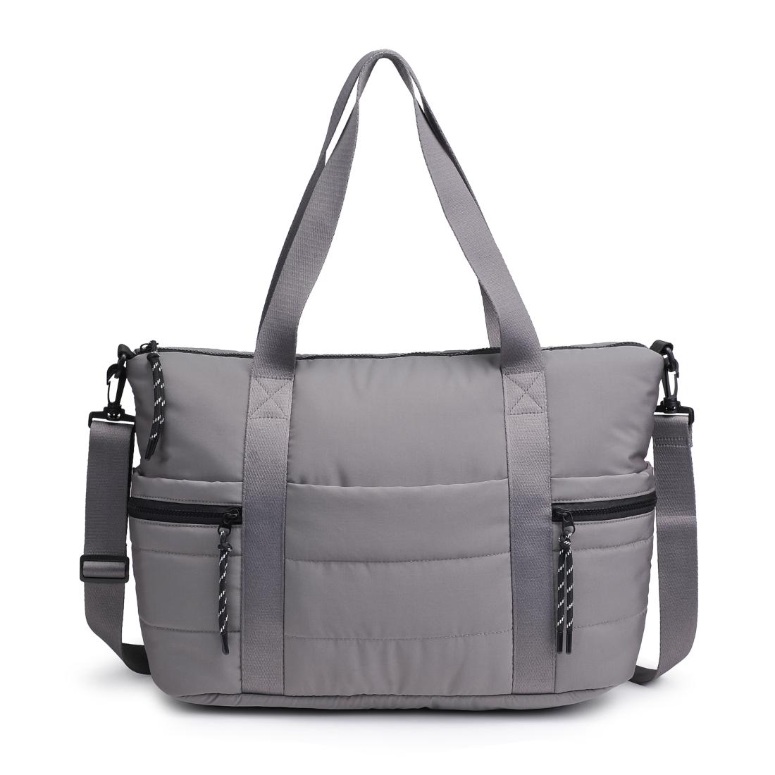 Woman wearing Grey Urban Expressions Jessi Tote 840611141163 View 5 | Grey