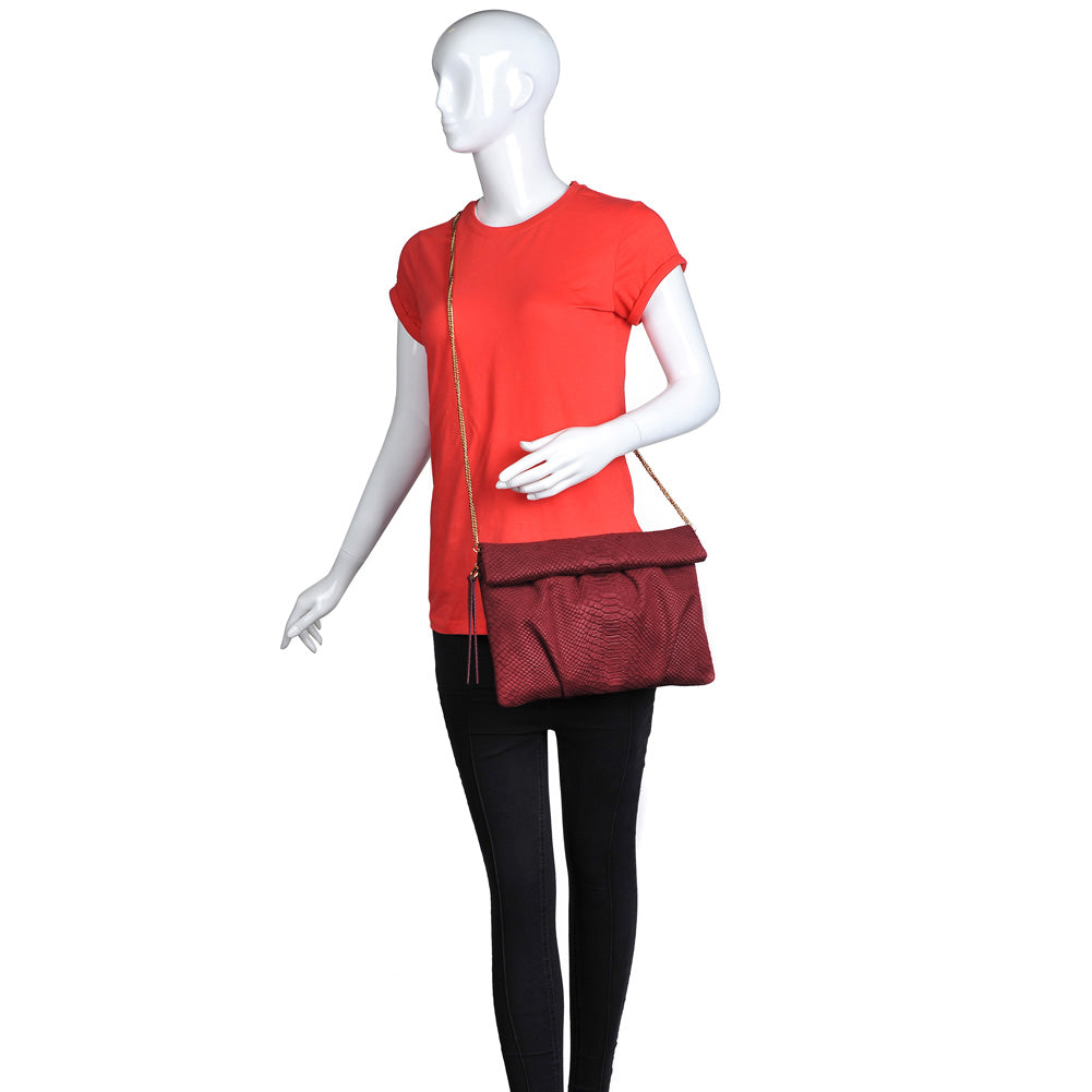Product Image of Urban Expressions Natalia Clutch NA-840611150776 View 5 | Burgundy