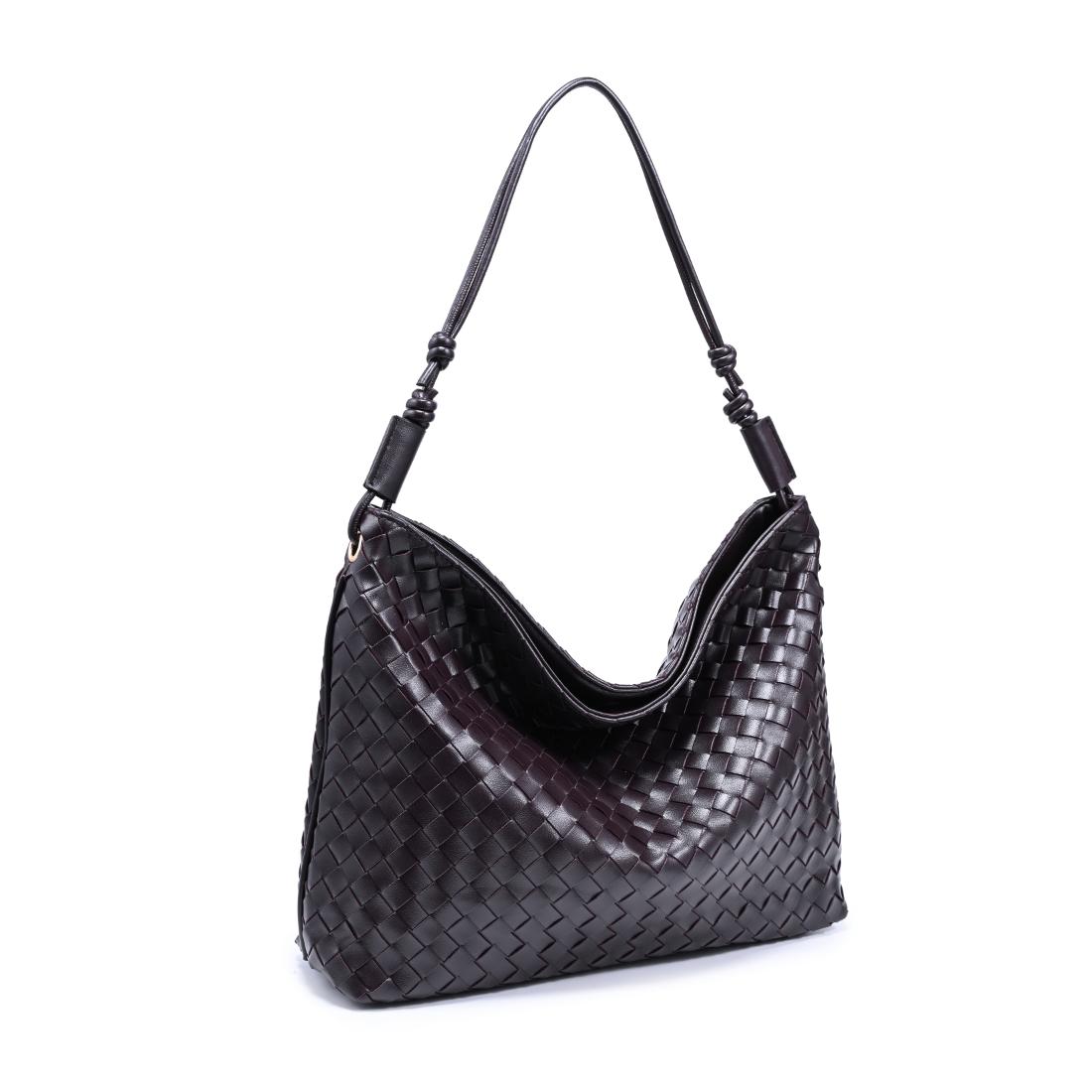 Woman wearing Chocolate Urban Expressions Theo Hobo 840504205583 View 6 | Chocolate