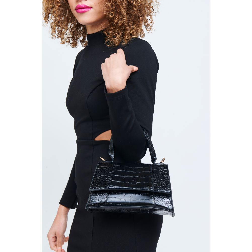 Woman wearing Black Urban Expressions Lucas Crossbody 840611181008 View 3 | Black