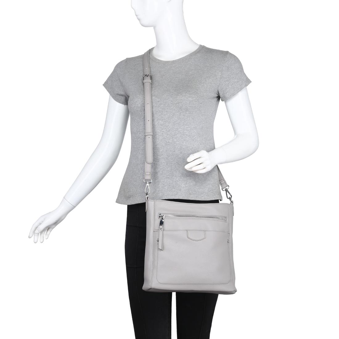 Product Image of Urban Expressions Brinley Crossbody 840504200366 View 5 | Grey