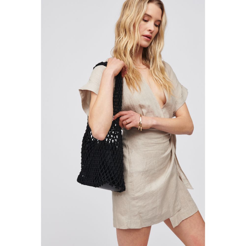 Woman wearing Black Urban Expressions Antigua Tote 818209016032 View 2 | Black