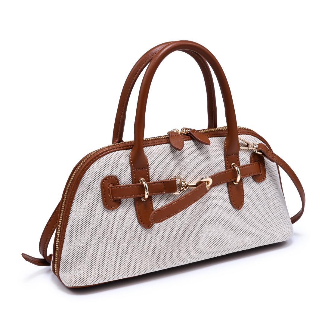 Woman wearing Ivory Tan Urban Expressions Amelia Crossbody 840504207877 View 6 | Ivory Tan