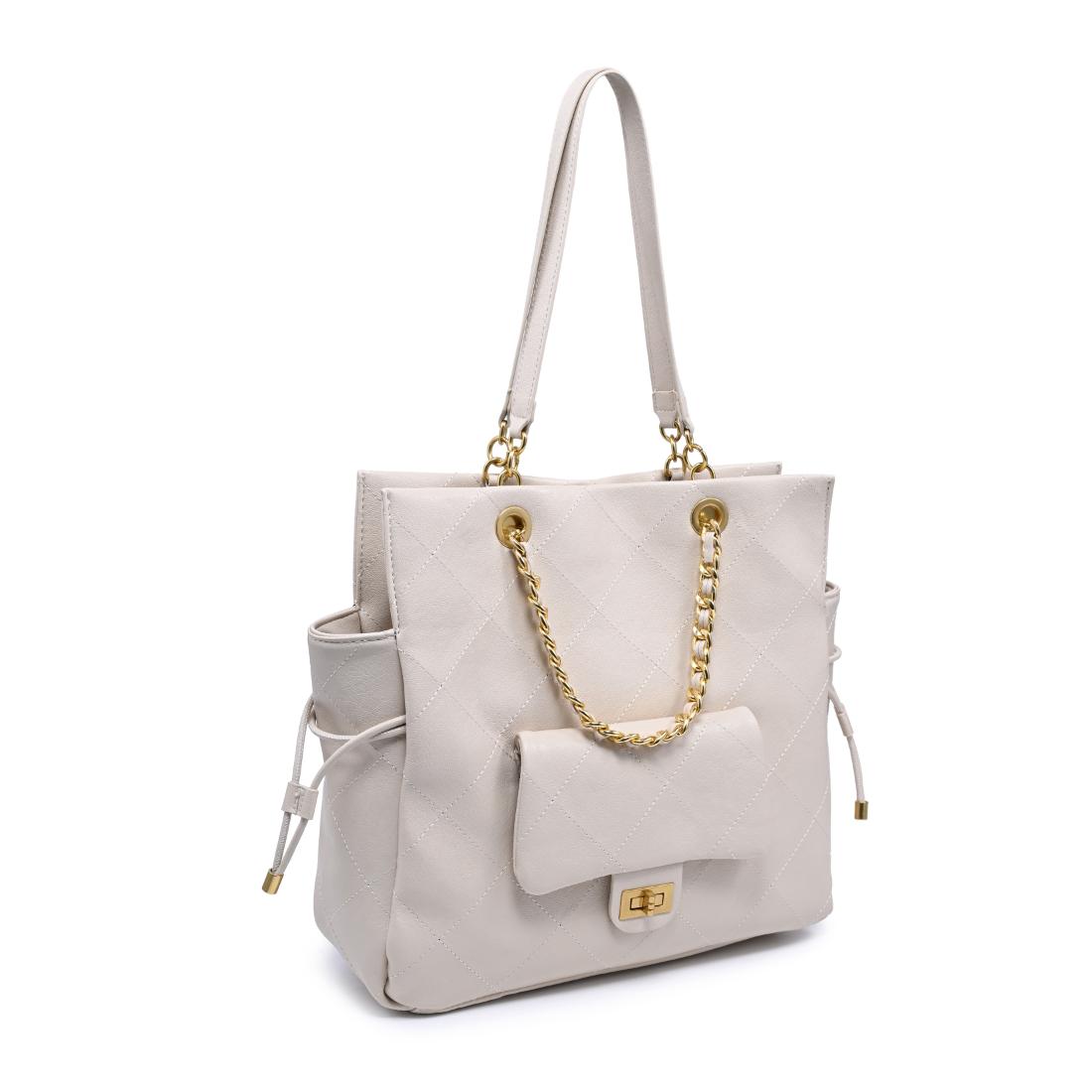 Urban Expressions Hudson Tote 840504205118 View 6 | Cream