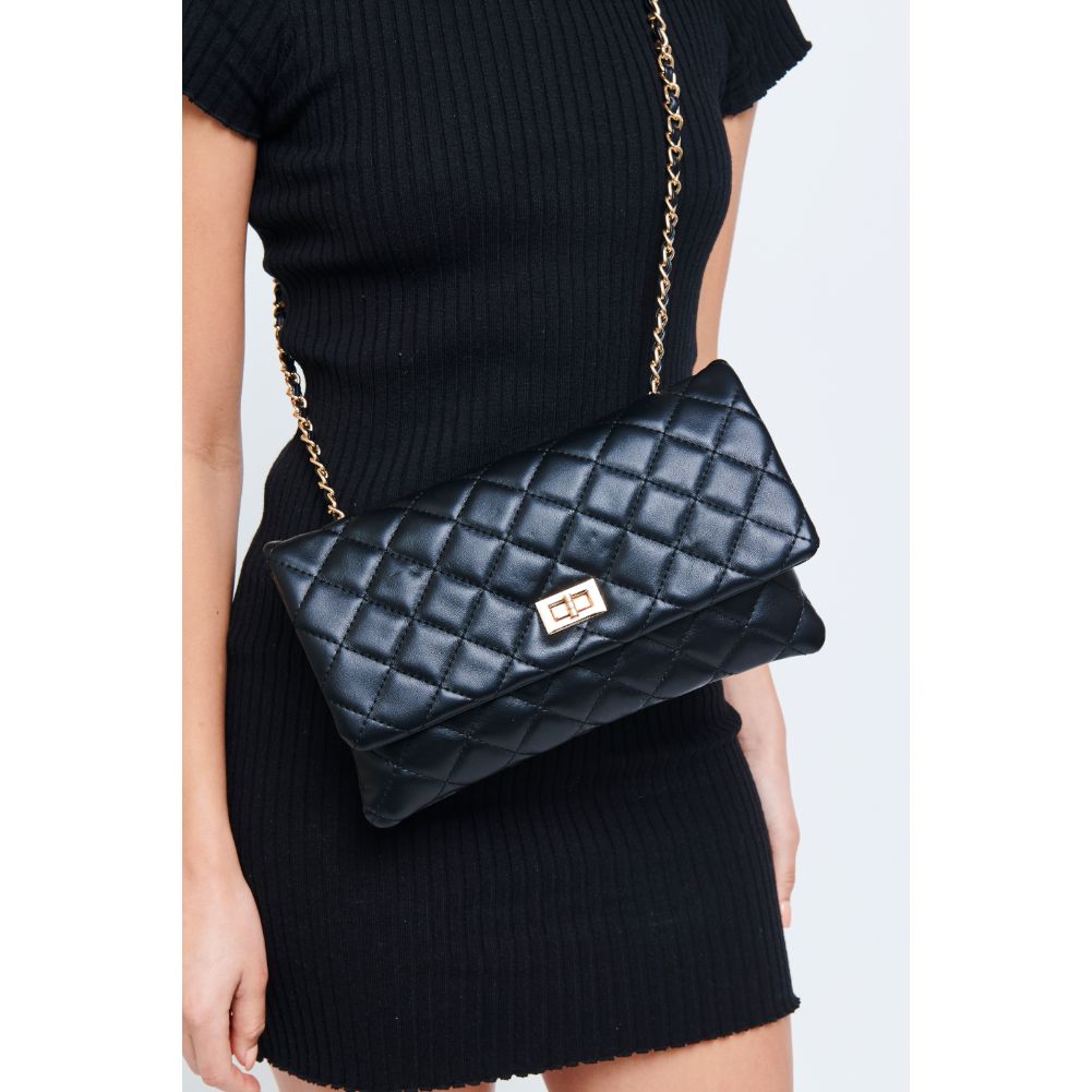 Woman wearing Black Urban Expressions Isabella Crossbody 840611180032 View 2 | Black