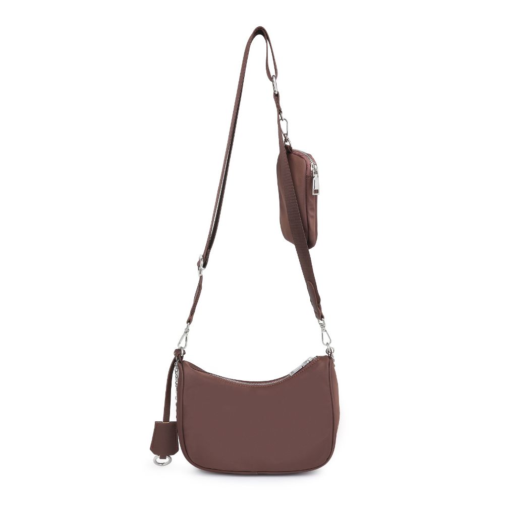 Product Image of Urban Expressions Joss - Nylon Crossbody 840611173225 View 7 | Chocolate