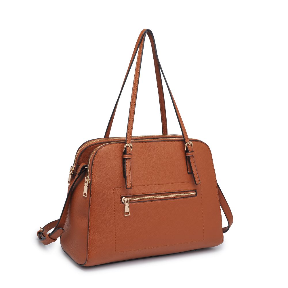 Product Image of Urban Expressions Laken Satchel 840611101389 View 6 | Tan