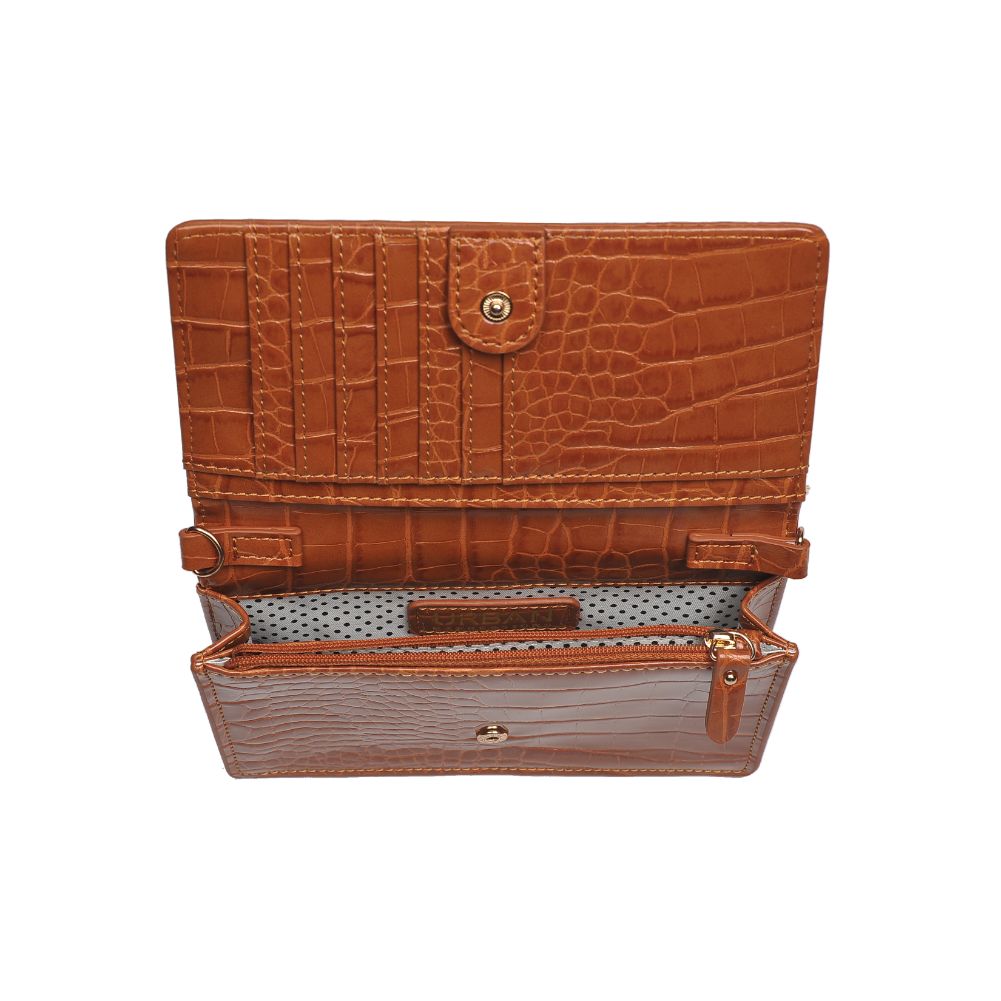 Product Image of Urban Expressions Emma Croc Crossbody 840611169457 View 4 | Tan