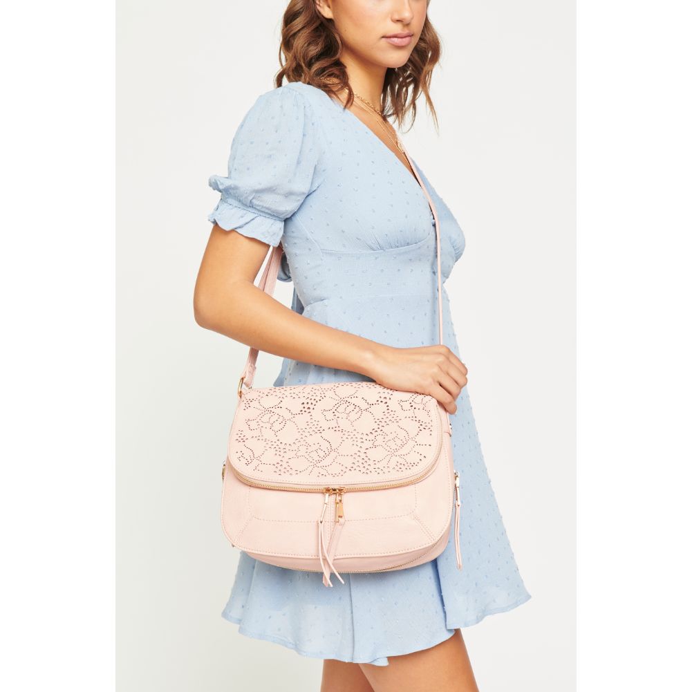 Woman wearing Blush Urban Expressions Sunday Messenger 840611148131 View 1 | Blush
