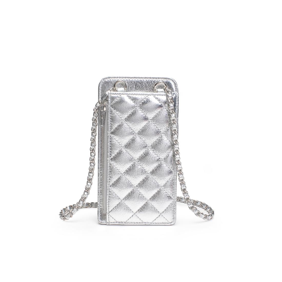 Product Image of Urban Expressions Brianna Cell Phone Crossbody 840504201370 View 7 | Silver