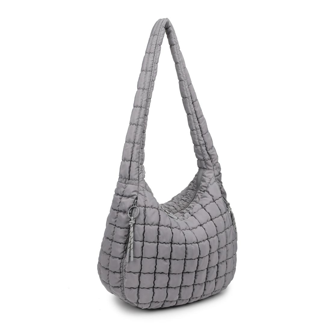 Product Image of Urban Expressions Tamsin - Quilted Puffer Hobo 840611114648 View 2 | Grey