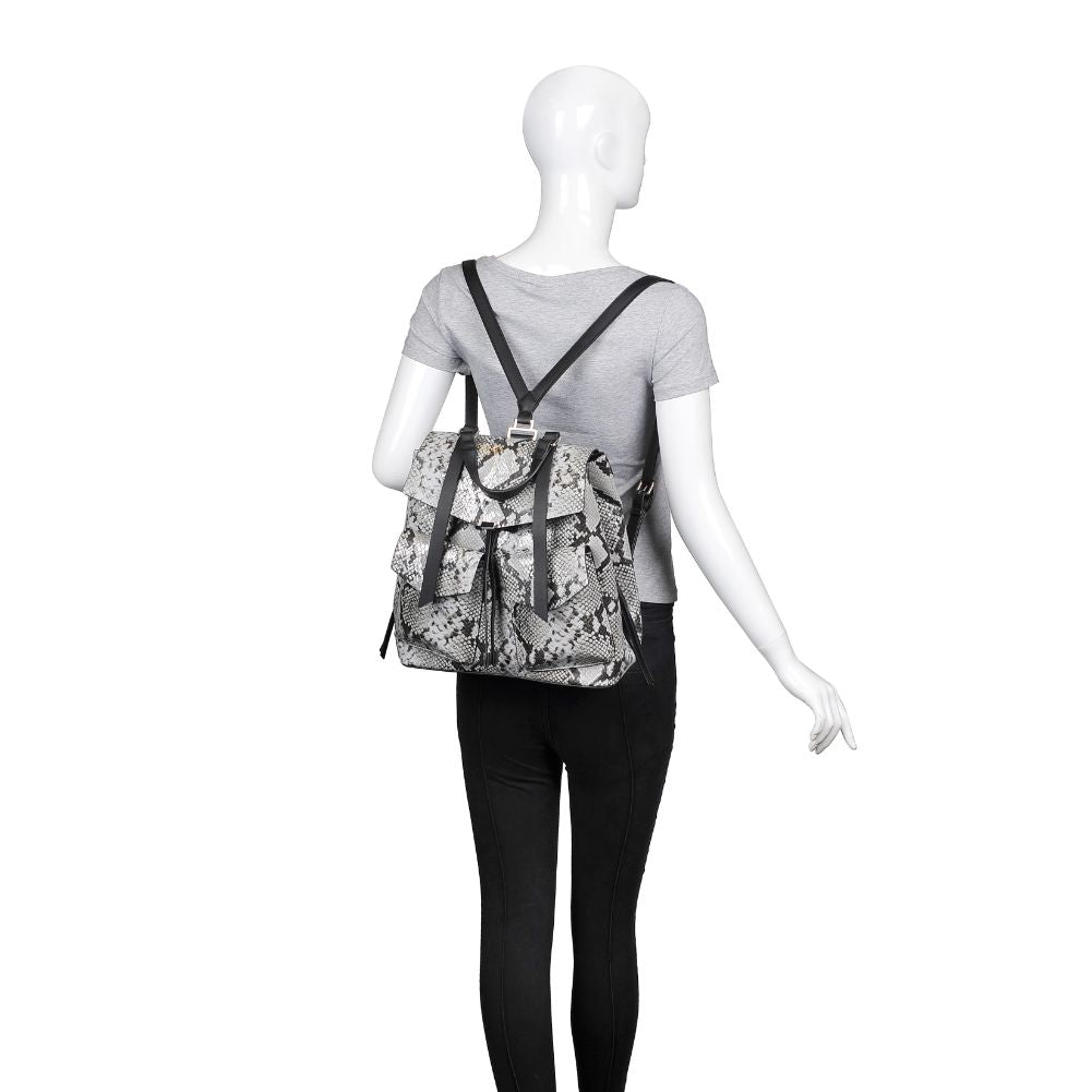 Product Image of Urban Expressions Charlize Backpack 840611168405 View 5 | Gunmetal