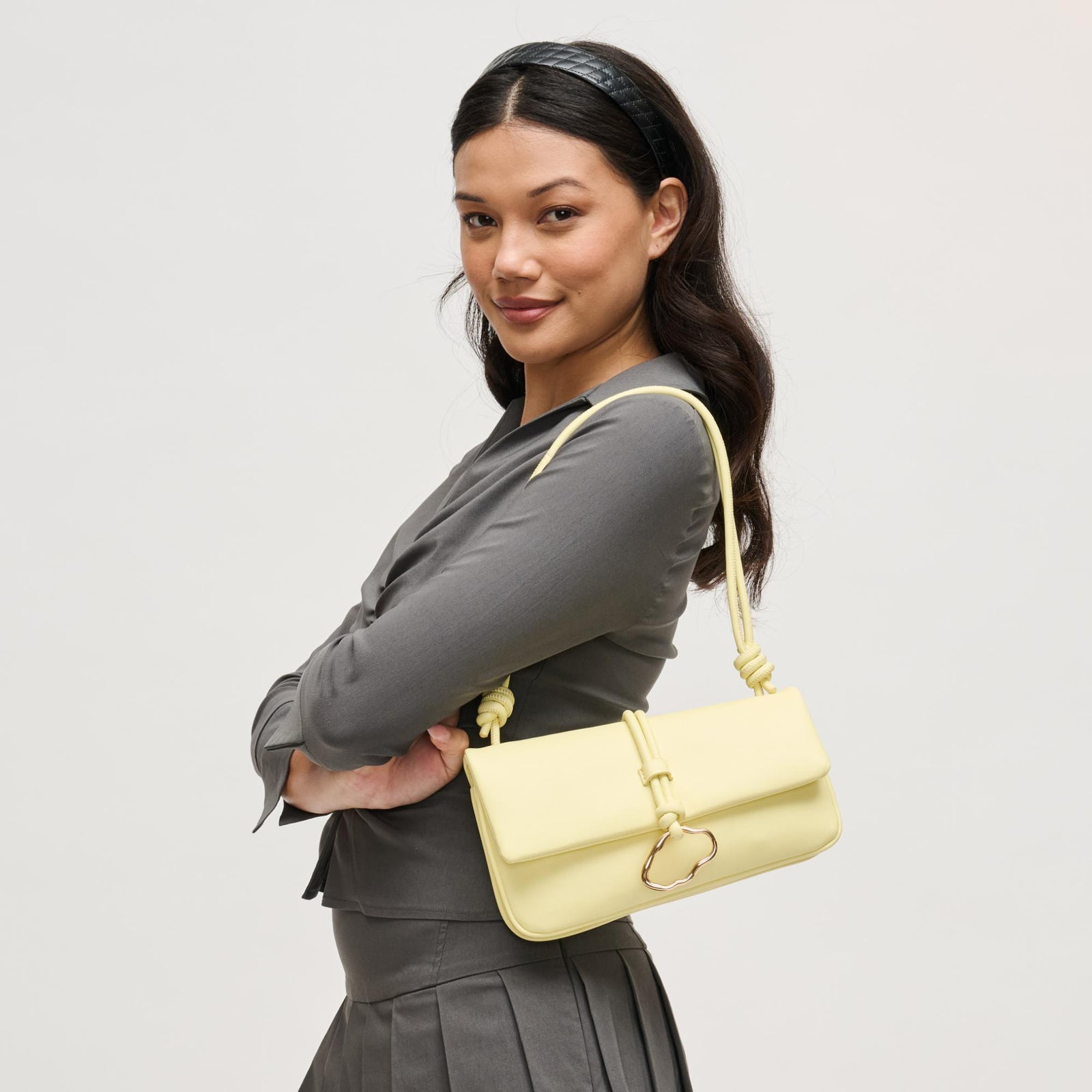 Woman wearing Black Urban Expressions Belina Crossbody 840504206528 View 1 | Black
