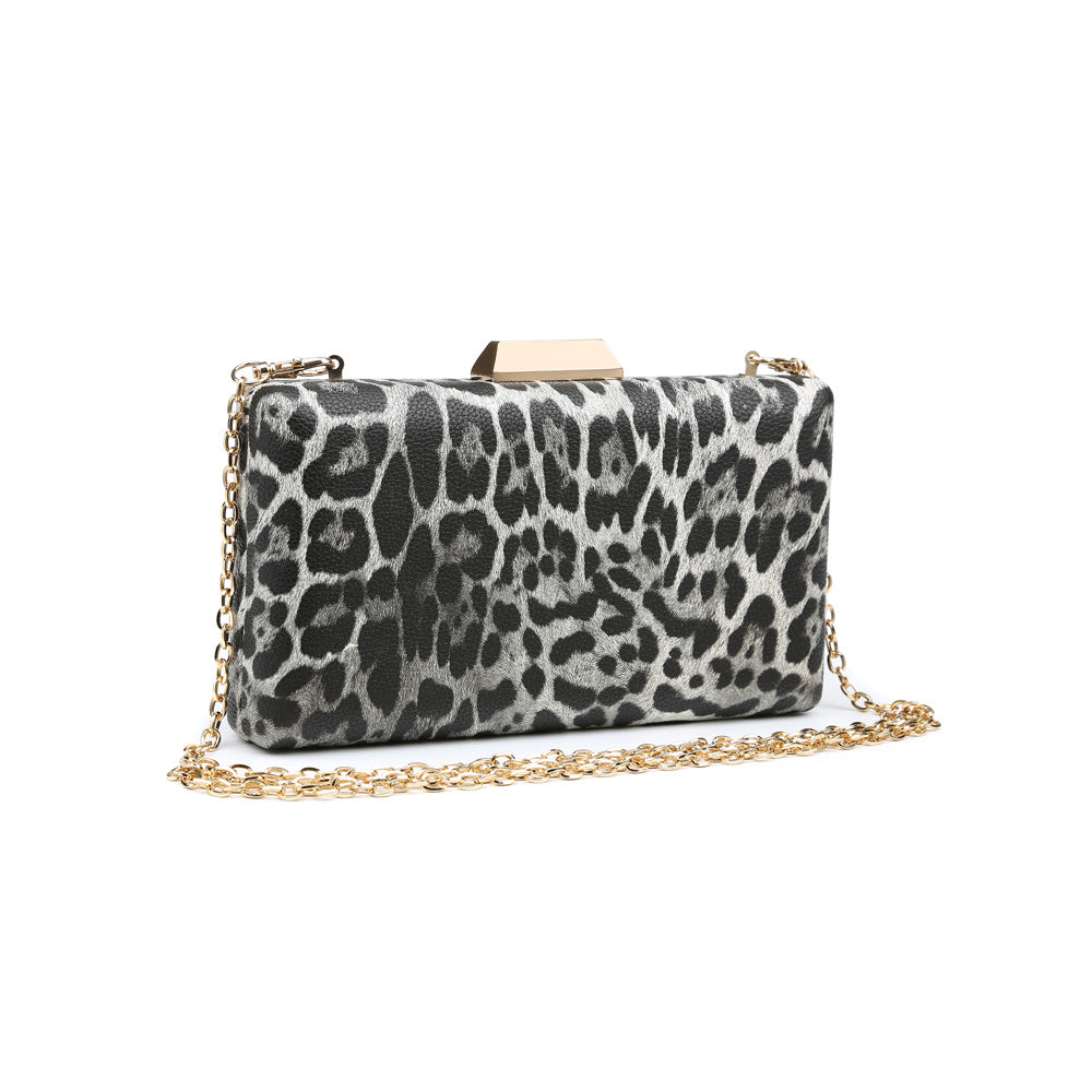 Product Image of Urban Expressions Flora Leopard Evening Bag NA-840611162267 View 2 | Black Leopard