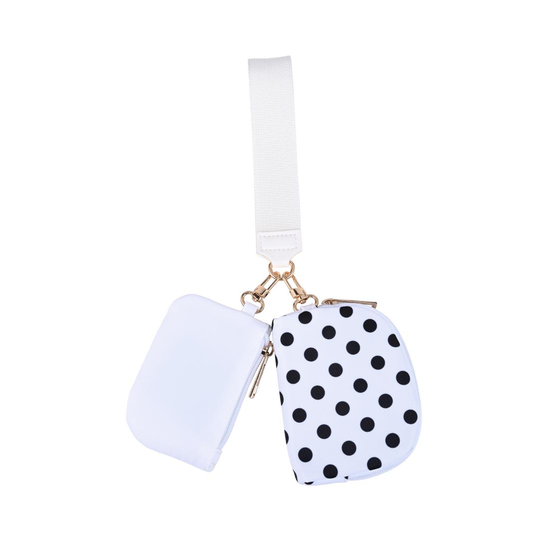 Urban Expressions Link & Carry - Polka Dot Wristlet 840504202735 View 5 | White