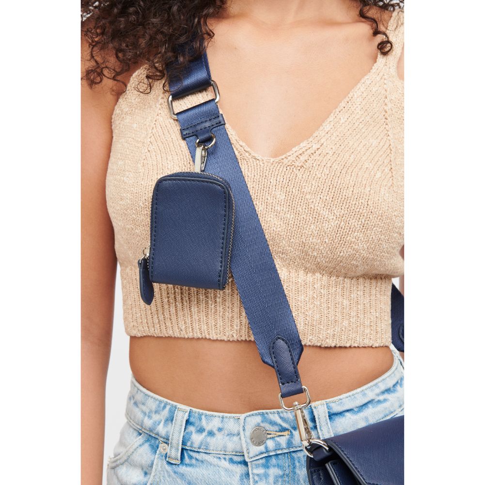 Woman wearing Midnight Urban Expressions Fannie Crossbody 840611185433 View 4 | Midnight