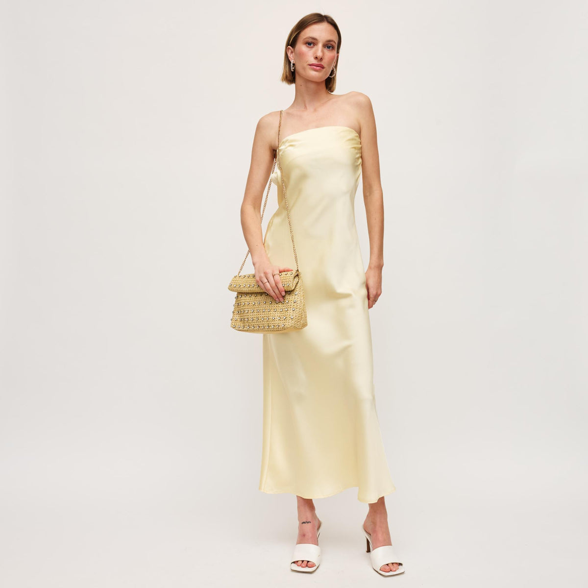 Woman wearing Natural Urban Expressions Leila Clutch 840611160447 View 4 | Natural
